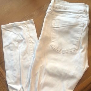 Express white denim jean